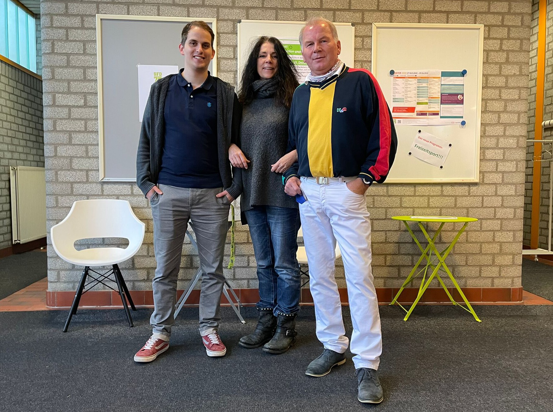 Das Organisationsteam der Impfaktion (v.l.): Fabian Reismann, Andrea Haupt und Michael Görlach.