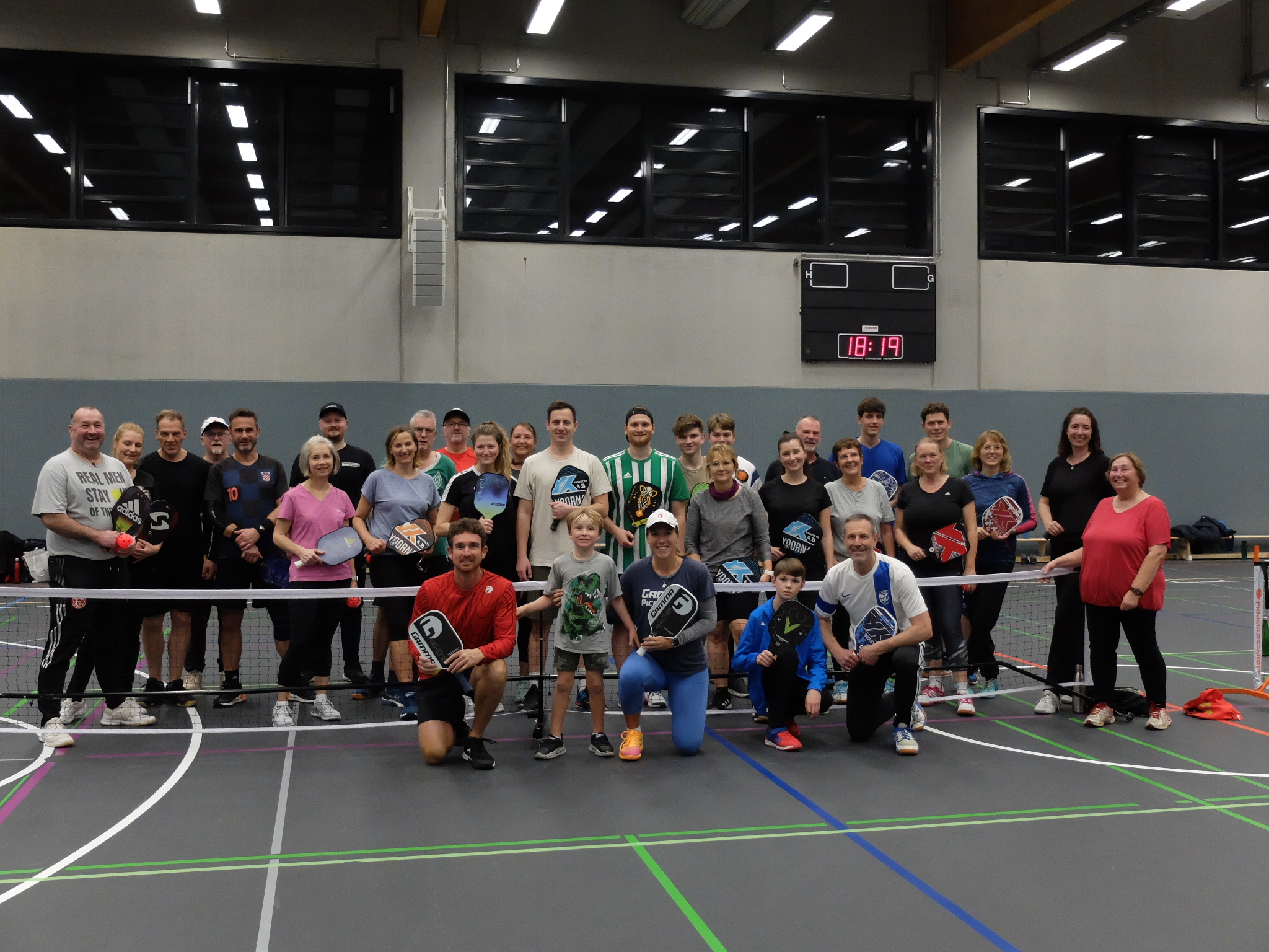 Pickleball Training Gruppenfoto