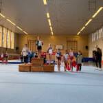 Turnen: Landesmeisterschaften, Gruppenfoto auf dem Podest