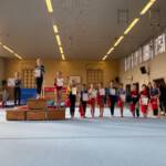 Turnen: Landesmeisterschaften, Gruppenfoto auf dem Podest