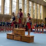 Turnen: Landesmeisterschaften, Gruppenfoto auf dem Podest