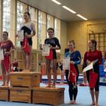 Turnen: Landesmeisterschaften, Gruppenfoto auf dem Podest