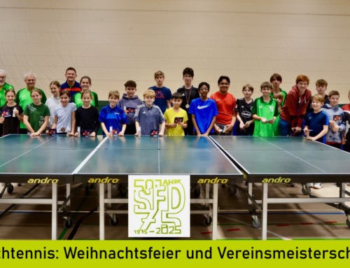 Tischtennis: Weihnachtsfeier und Vereinsmeisterschaft