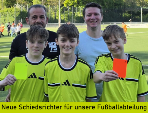 SFD ’75 begrüßt vier neue Schiedsrichter-Talente