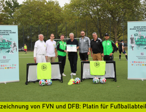 Auszeichnung von FVN und DFB: Platinlevel für Fußballabteilung