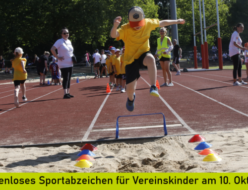 Kostenloses Sportabzeichen für Vereinskinder am 10. Oktober